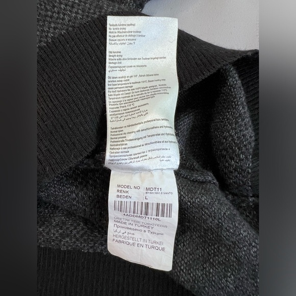 Abdullah Kigili Exclusive Cut Wool/ Acrylic  Sweater Elbow Patches‎ Sz L - Picture 6 of 7